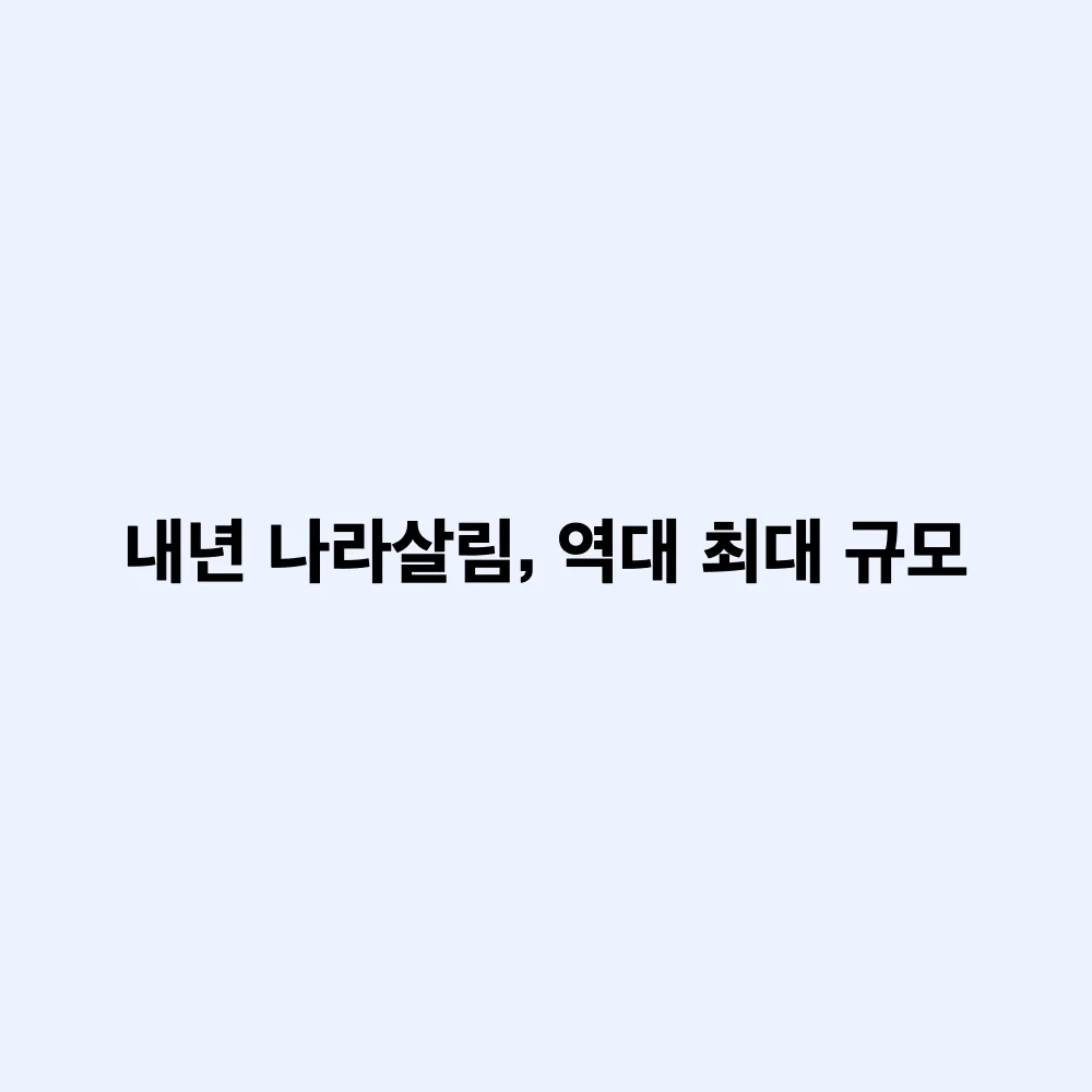2027년 정부 예산안 역대 최대 규모 편성: 핵심 투자 분야와 내 삶에 달라지는 점