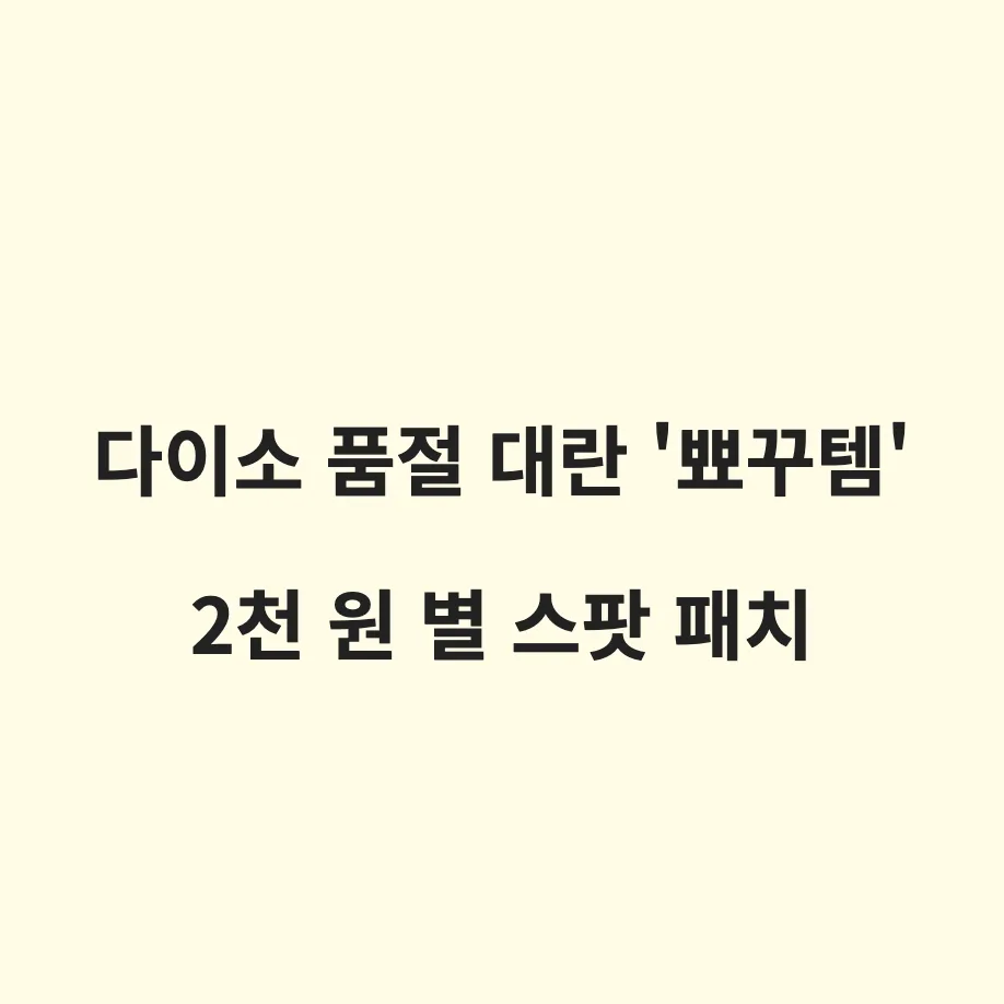 다이소 별 스팟 패치(뾰꾸템) 정보: 연예인 별꾸패치 유행과 에이솔루션 제품 특징