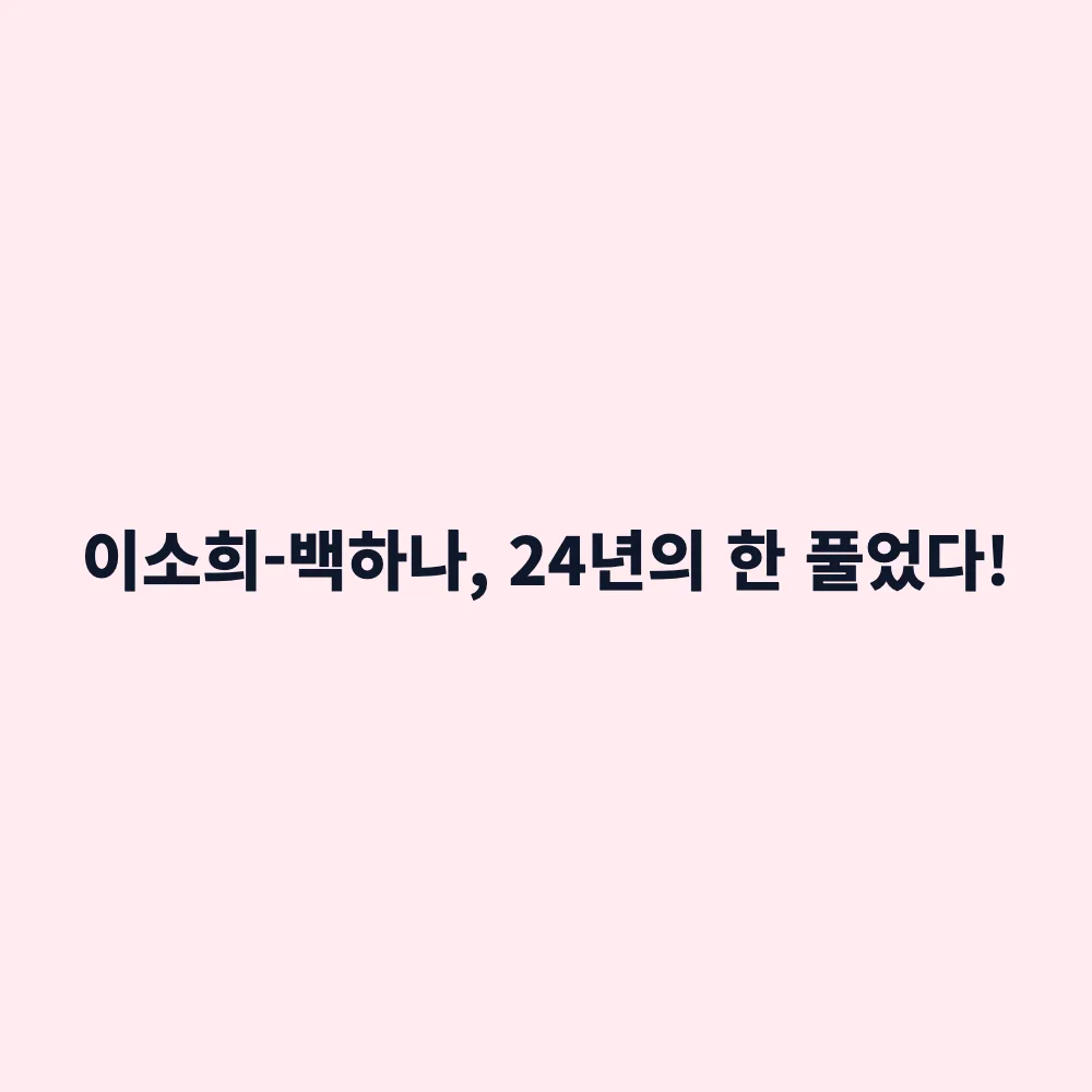 2026 아시안게임 배드민턴 여자복식 이소희-백하나 금메달: 24년 만의 우승 하이라이트